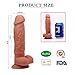 Liquid Silicone Realistic Dildo with Strong Suction Cup, Ultra-Soft Dildo for Beginners Vaginal G-spot Anal Play Adult Sex Toy for Masturbation 7
