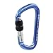 GM CLIMBING Screw Locking Carabiner D Shape Large Carabiner for Rock Climbing Arborist Rappel Hunter Hammock Slackline 22kN / 4900lbs CE Pack of 3