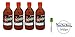 Valentina Black Label (Extra Hot) Hot Sauce - 12.5 oz. (Pack of 4) with a Silicone Basting Brush in a Prime Time Direct Box