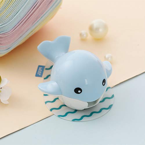 Heasa Toothbrush Holder Cartoon Toothbrush Holder for Kids (Pink & Blue Cetacean)