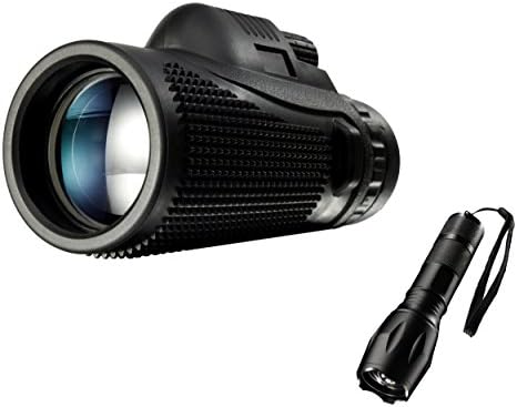 SuperBinsonKBS High Power Monocular Telescope easy focus Wide View BAK4 Prism Scope for Bird Watching with Tactics LED flashlight