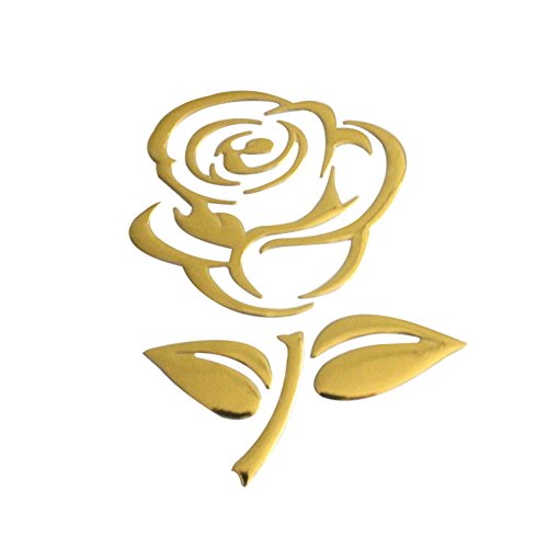Finance Plan Clearance Sale Fashion Rose Flower Car Vehicle Light Lamp Brow Decor Rearview Mirror Sticker - Thumbnail 4