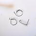 HooAMI 10pcs Stainless Steel Lever Back Earrings Earwire Findings 14.5mmx12mm