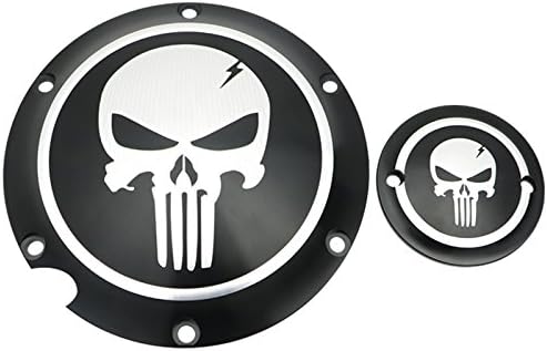 Skull Engine Derby &amp; Timing Timer Cover CNC Edge Cut For Harley Sportster IRON XL 883 1200 72 48 Nightster