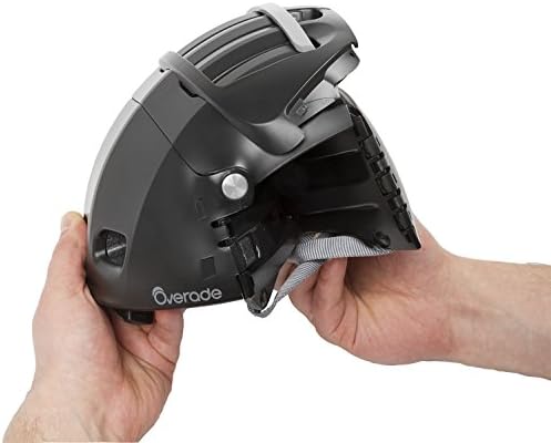 OVERADE Casque Pliable Plixi pour vélo, Trottinette électrique, gyroroue, Skateboard, Roller, VAE - Répond à la Norme CE EN1078, même Protection Qu’Un Casque Classique - Volume divisé par 3