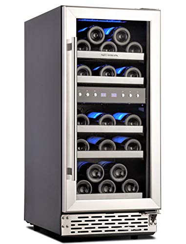 Phiestina-15-Inch-Dual-Zone-Wine-Cooler-Refrigerator-29-Bottle-Built-in-or-Free-standing-Frost-Free-Compressor-Wine-Refrigerator-for-White-and-Red-Wines-with-Digital-Memory-Temperature-Control