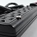 Weltron 6 Outlet Black Surge Protector Power Strip, Wall Mount, 750 Joules, Long 15 Foot Cord Cable