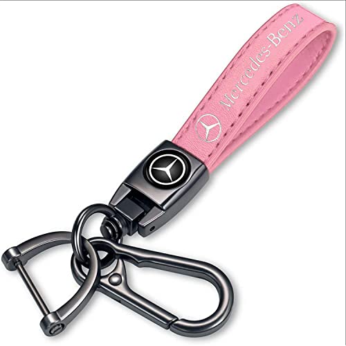 Yongxingjin Pink Logo Key Chain for Women Suit for Mercedes Benz A