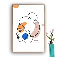 Framed Canvas Wall Art Picasso Poster Print of Woman Canvas Prints Home Artwork Decoration for Living Room,Bedroom - 16x24 inches