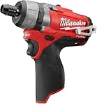 MILWAUKEE'S Cordless Screwdriver, 12V, 1/4 In., Red