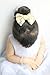 Missgrace Hot Gold Hair Bow.Hair Bows, Hair Clips,Girls Hair Bows.Hair Bows