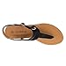 SANDALUP Women's Sandals Thong Flat Sandals Comfortable T-Strap Summer Shoes with Adjustable Ankle Buckle Dressy Sandals