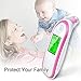 Elera Digital No Touch Infrared Forehead and Ear Thermometer Monitor with Probe Clinical Thermometer Gun for Fever for Infant Baby Kid Adult (Pink)