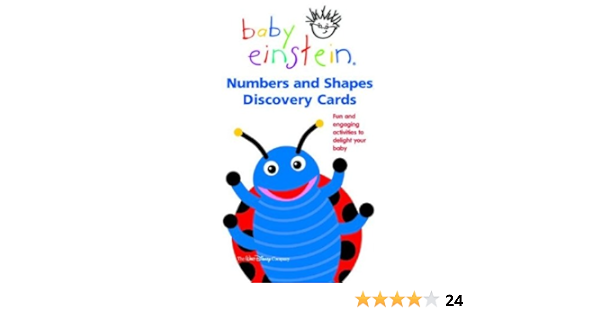 Amazon Com Baby Einstein Numbers And Shapes Discovery Cards Aigner Clark Julie Zaidi Nadeem Books