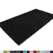 MAYSHINE Absorbent Microfiber Chenille Door Mat Runner for Front Inside Floor Doormats, Quick Drying, Washable-31x59 Inches Black