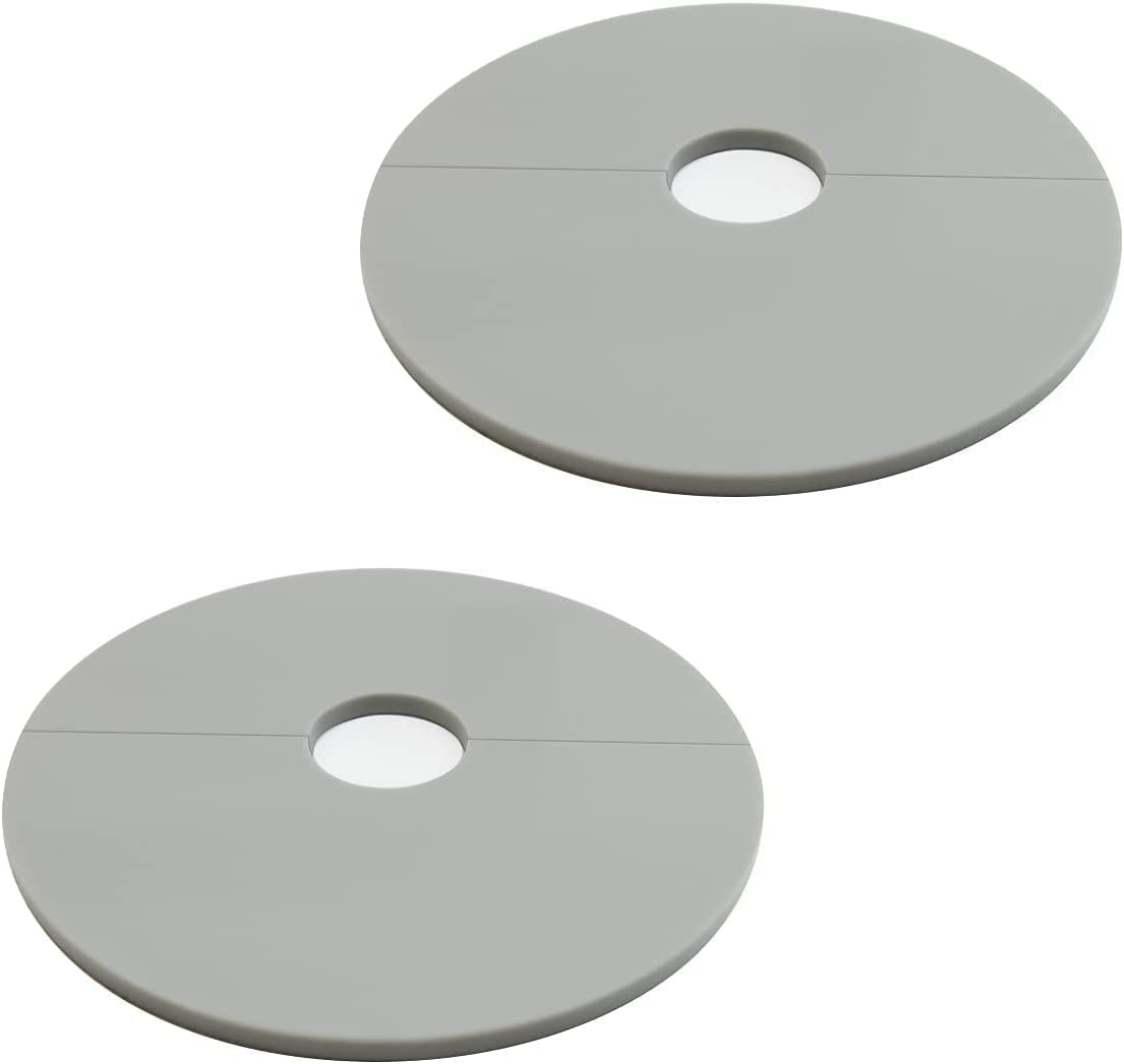 Rosettes Cover for Pipes, Heaters, Railings, Easy Assembly, Pipe Cover, Made in Germany, Pipe Collars, White/Grey/Black, Heating Pipe Cover, Trim Cuff