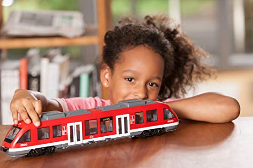 Dickie Toys - City Train (rot) - Spielzeug-Zug (45 cm) auf Rädern mit Türen & Dach zum Öffnen, Eisenbahn für Kinder ab 3… – Bild 3