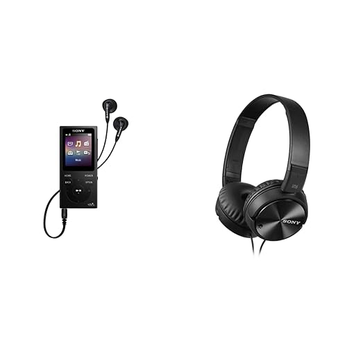 Sony NWE394/B 8GB Walkman MP3 Player (Black) MDRZX110NC Noise
