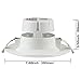 TORCHSTAR 6 Inch Integrated LED Recessed Lighting with Junction Box, Dimmable Baffle Trim Canless Downlight, Anti-Glare, 9W=80W, UL-Listed, Air Tight & IC Rated, 2700K Soft White, Pack of 4