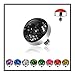Surgical Steel Internally Threaded Glitter Dome Dermal Top - 14GA (4mm Ball) (Sold Ind.)