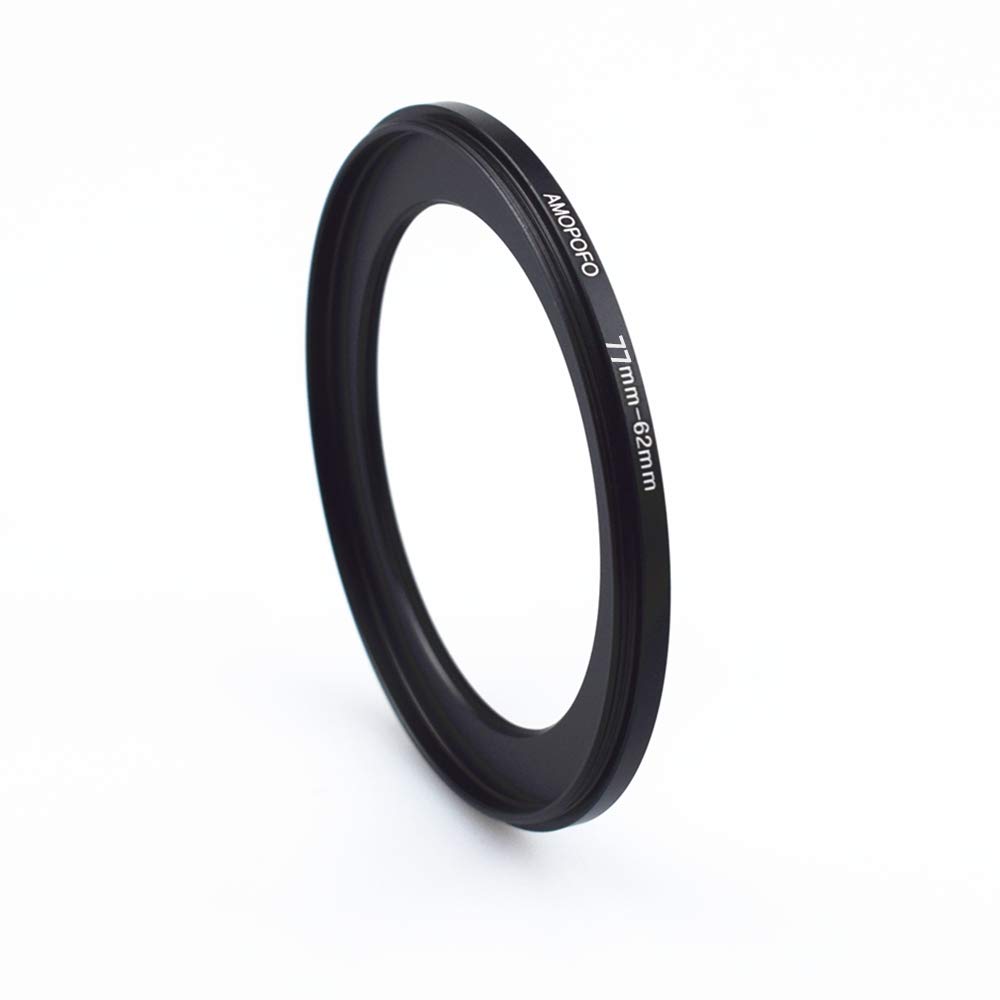 77 to 62mm Camera Filters Ring/77mm to 62mm step down rings Filter Adapter for UV,ND,CPL,Metal step down rings,Compatible with All 77mm Camera Lenses & 62mm Accessories