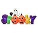 EasyGoProducts 7 Foot Spooky Ghost Pumpkin Halloween Party Portable Air Blown Inflatable Yard Decoration with LED Lights and Blower Fan Motor