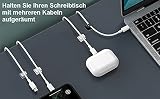 RYCHUI 120 Pieces Outdoor Cable Clips with Adhesive Pads Self Adhesive Wire view 7
