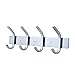 HOMEIDEAS Coat Hook Rack Wall Mounted 11-Inch Brushed Nickel SUS304 Stainless Steel Bath Towel Hook Coat Rail Double 4 Hooks