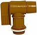 Wesco 272176 Polyethylene Drum Faucet with EPDM Gasket, 2