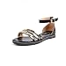 Meeshine Women Casual Gladiator Roman Style Ankle Strap Flat Summer Sandals Shoes