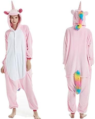 Fleece Onesie Pajamas for Women Adult Cartoon Animal Unicorn Christmas Halloween Cosplay Onepiece Costume