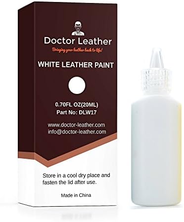 Strongman Tools | White Leather Paint | Non Toxic Premium Grade | Use to Restore and Repair Your White Leather Items | for Handbags, Car Seats, Couches, Sofas, Boats, Jackets and Shoes