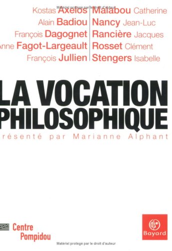 La  vocation philosophique