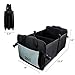 JACO CargoPro Trunk Organizer for Car, Truck, and SUV - Super Heavy Duty Collapsible Nonslip Vehicle Storage Container (Black/Grey)