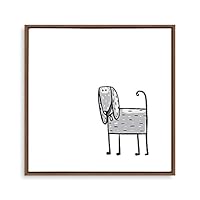 Framed Canvas Wall Art Cartoon Pattern Canvas Prints Home Artwork Decoration for Children's Room,Bedroom - 16x16 inches