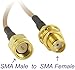 Pack of 2 RF RG316 SMA Male to SMA Female Nut Bulkhead Crimp Antenna Low Loss Coaxial Cable 6