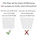 Vacuum Filters Replacement Set for Shark Rocket DuoClean HV380 HV380W HV381 HV382 HV384Q UV380 ZS360 ZS361C ZS362, 4 Foam & Felt Filters 4 Post-Filters, Compare to Part XPMFK320&XPSTFH380