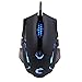 Comanro DM004 LED Rainbow Breathing Color 6 Buttons USB Wired Gaming Mouse for Pro Gamers with Micro Switch(DPI 500/1500/2000/3500)