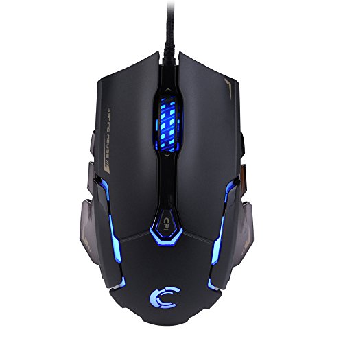 Comanro DM004 LED Rainbow Breathing Color 6 Buttons USB Wired Gaming Mouse for Pro Gamers with Micro Switch(DPI 500/1500/2000/3500) Comanro DM004 LED Rainbow Breathing Color 6 Buttons USB Wired Gaming Mouse for Pro Gamers with Micro Switch(DPI 500/1500/2000/3500)