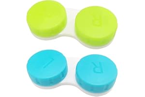Contact Lens Case [2 Pieces] Cute, Safe, Non-Toxic, Contact Lens Box, Contamination Prevention, Storage Case, Lightweight, So