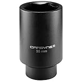 Carbyne 1/2-Inch Drive 35 mm Deep Impact Socket, 6-Point | Chrome Molybdenum Steel