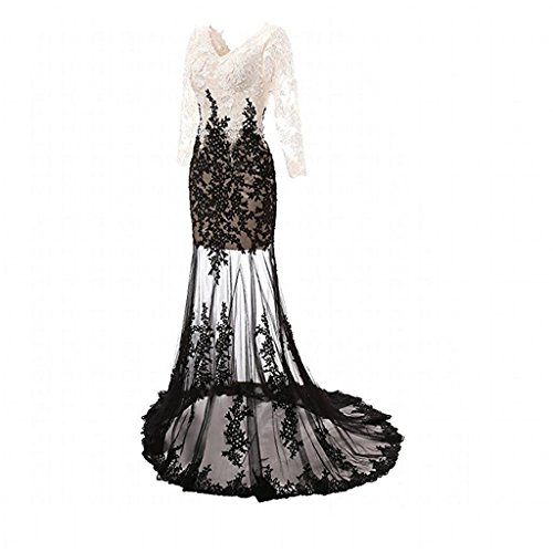 black and white prom dresses 2018