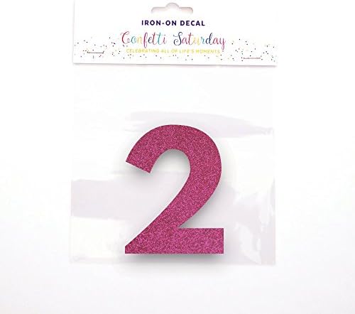 Birthday Shirt 2 Decal, Pink Glitter