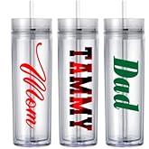 Christmas 20 oz Stainless Steel Skinny souvenir vacation family cup Tumbler coworker custom name Personalized plaid Includes Straw Lid Bridesmaid, Bachelorette, Bridal Party Gift