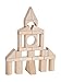 Solid Wooden building blocks for toddlers - kids blocks to spark creativity, imagination. 100 building blocks each wood block is made out natural Linden with hands. Invest in your children age 3-7