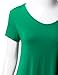 Thanth Womens Short Sleeve Comfy Loose Fit Long Tunic Top With Various Hem, XL