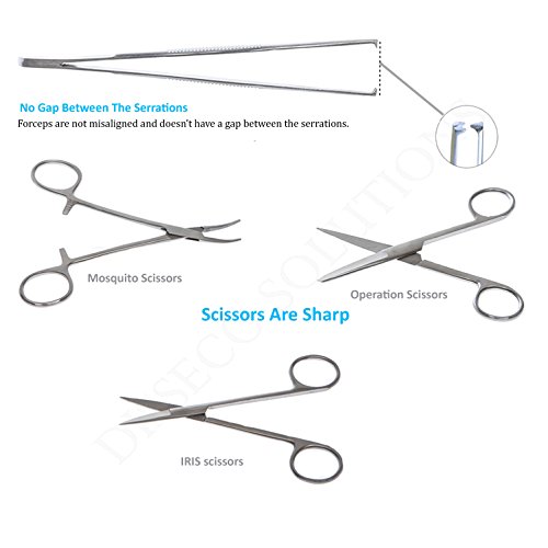 image for Disseco Solutions 26 Pcs Advanced Dissection Kit for Biology, Anatomy 