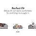 Chester Small Dog Bed - Orthopedic Memory Foam Mattress, Calming Couch, Wall Rim Pillow, Water Resistant, Washable Cover, Non-Slip, Cocoa Brown