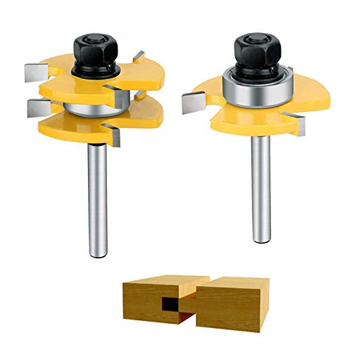 Vlocemon 1/4 Inch Shank Tongue and Groove Router Bit Set Pricepulse