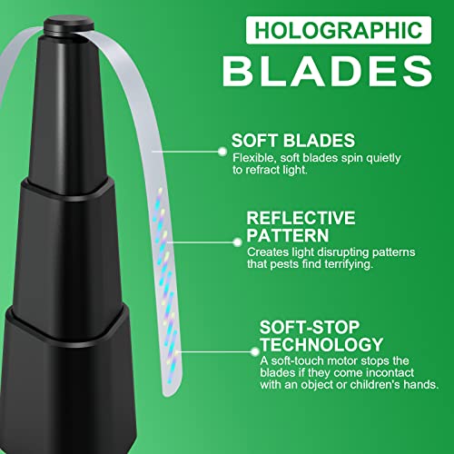 Dimiozes Fly Fans for Tables, Fly Fans for Outdoor, Keep Away from Flies Fan with Soft Blades, Portable Automatic Table Food Fly Fan, Keep for Your Food Clean Restaurant, Party, Home (Black 3 Pack)